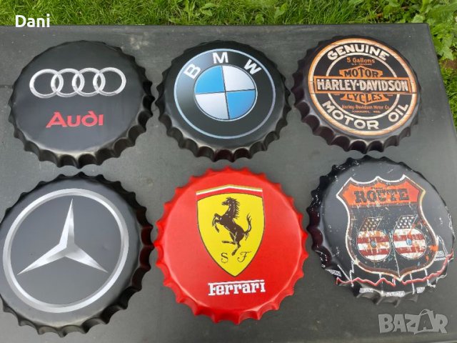Декоративни метални табели BMW/Mercedes/Audi/Castrol, снимка 2 - Декорация за дома - 45811541