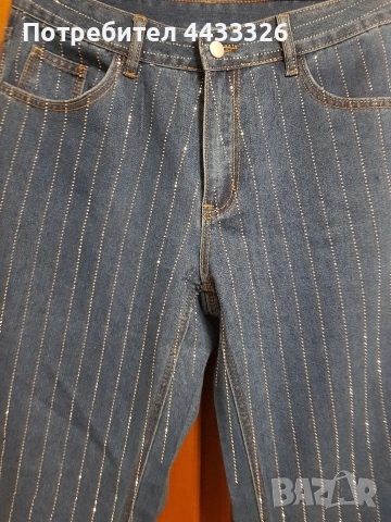 Нови дънки с камъчета , снимка 2 - Дънки - 54046414