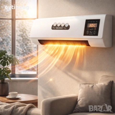 Стенна печка KraftWaagen 3 в 1 – отопление и охлаждане, W, ED дисплей, дистанционно управление 