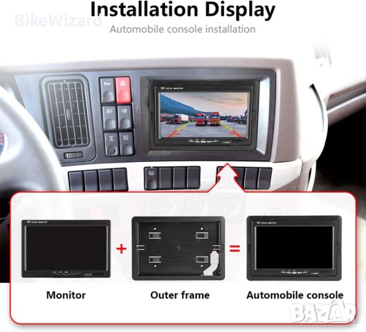 7 инча  TFT LCD монитор за автомобилни камери за задно виждане НОВА, снимка 2 - Аксесоари и консумативи - 45227709