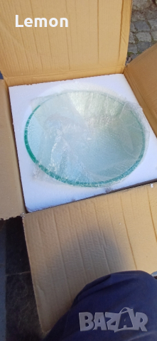 Стъклена мивка - купа 42 см