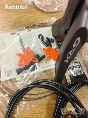 КОМАНДИ СПИРАЧКИ ХИДРАВЛИЧНИ/СКОРОСТИ: SHIMANO GRX ST-RX810 + BR-RX810/КОМПЛЕКТ/ J-KIT, снимка 6 - Части за велосипеди - 50724804