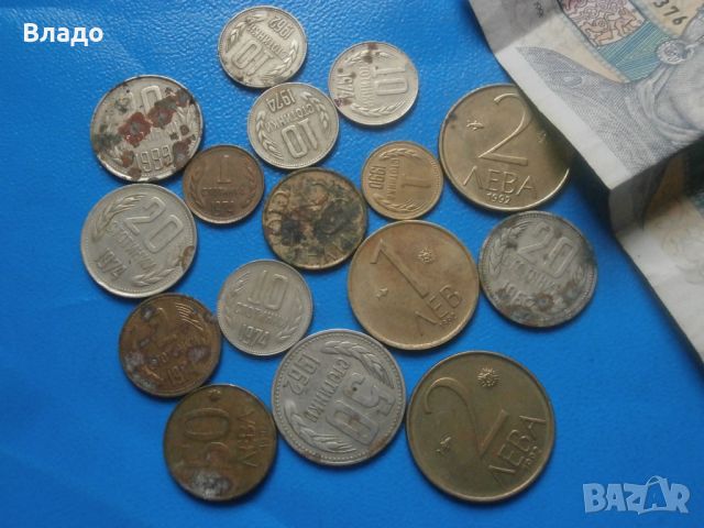 Стари български монети + банкнота , снимка 2 - Нумизматика и бонистика - 45668194