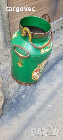 красив голям немски рисуван планински гюм за мляко, снимка 2 - Антикварни и старинни предмети - 51531599