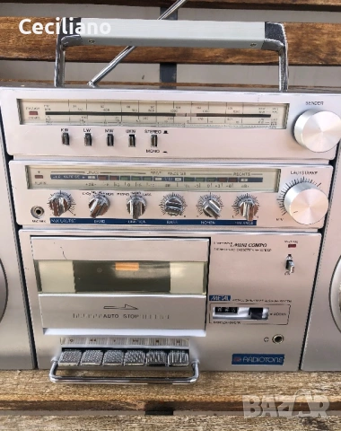 Радиокасетофон RADIOTONE (Germany)  mini compo-RCX 7 Работещ на радио и касета!, снимка 10 - Радиокасетофони, транзистори - 53707426