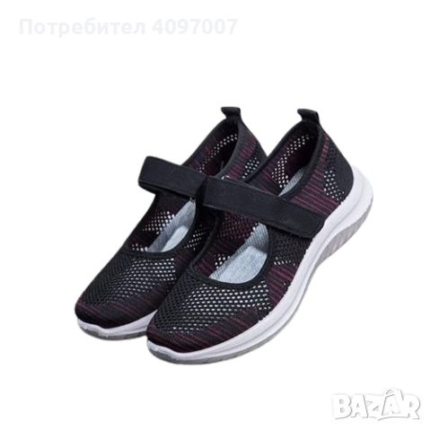 Освежаващ стил: Летни дамски мрежести обувки Sai в черно и бяло, размери: 36-41, снимка 3 - Дамски ежедневни обувки - 46382443