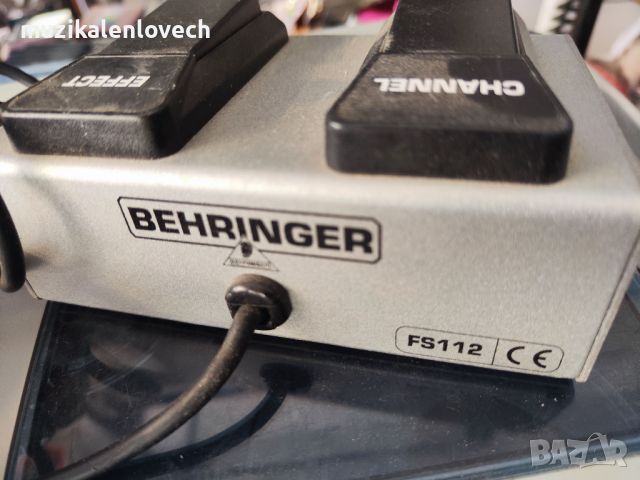 Behringer FS112 Dual Footswitch - суич педал с 5 метров кабел за китарани устройства, снимка 1