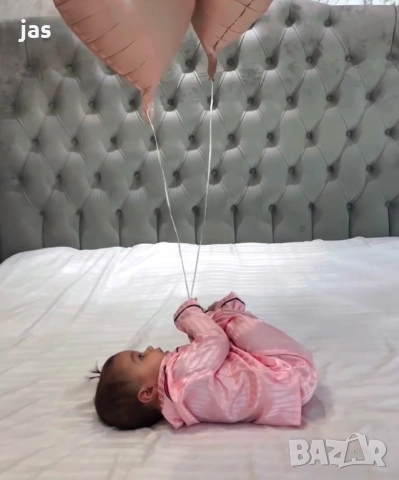 Сатенена пижама 12-18мес, снимка 2 - Бебешки пижами - 53883196