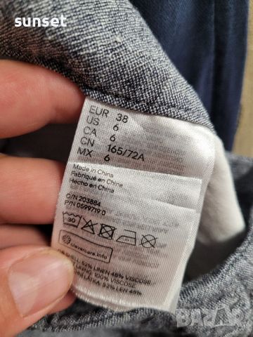 H& M ленени къси гащи,къси панталонки- 38 размер, снимка 5 - Къси панталони и бермуди - 46317447