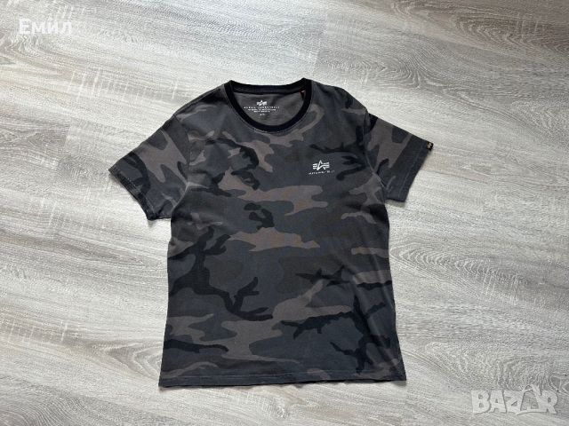 Мъжка тениска Alpha Industries Backprint Camo T-Shirt, Размер М, снимка 3 - Тениски - 45829521