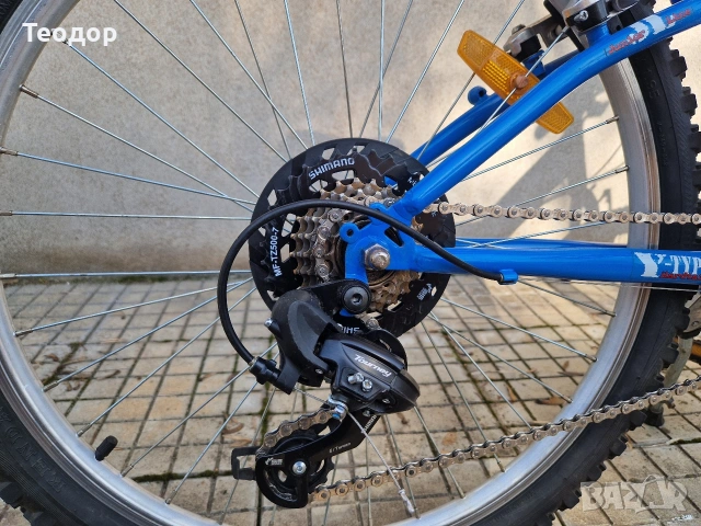 Колело 24" Cross Rocky с ъпгрейди - палцова команда, 21ск, снимка 4 - Детски велосипеди, триколки и коли - 53710670