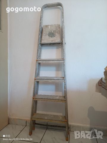 Стълба 5 стъпала, Употребявана алуминиева бояджийска стълба, ултра лека , снимка 5 - Други инструменти - 46415129