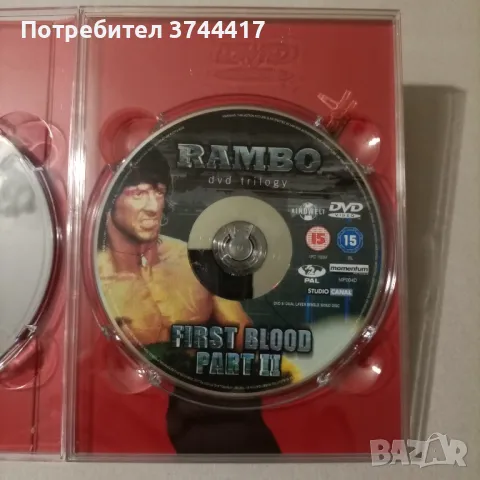 ЕДНА DVD ТРИЛОГИЯ "РАМБО" АНГЛИЙСКО ИЗДАНИЕ БЕЗ БГ СУБТИТРИ , снимка 8 - DVD филми - 46949159