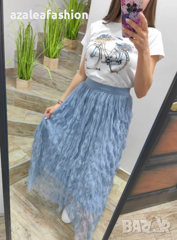 Пола от къдрав тюл, снимка 3 - Поли - 54119869