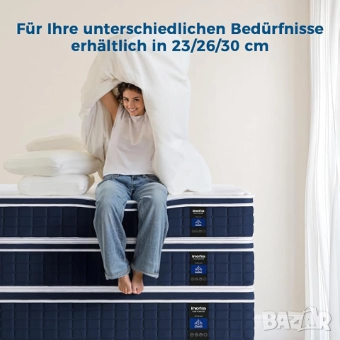 НОВ Матрак Inofia 140х200 30 см височина, снимка 3 - Матраци - 52827188