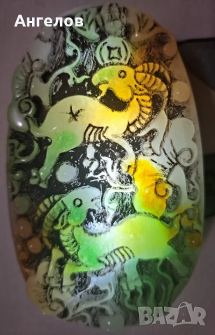 Амулет/висулка от натурален нефрит за просперитет и късмет, снимка 6 - Колиета, медальони, синджири - 53096040