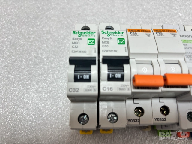 НОВИ! 7 бр. за 15€ Автоматични предпазители/прекъсвачи Schneider Electric, Merlin Gerin, Noark, снимка 2 - Други - 53535787
