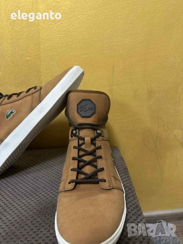 Мъжки кожени зимно обувки LACOSTE Orelle Put 2 Honey , 46 размер, снимка 3 - Други - 53134879