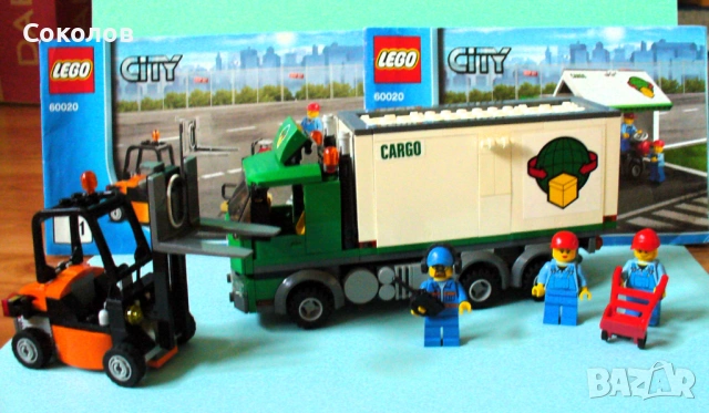 LEGO City Камиони 60020, 60025, 60060 и каскадьорски самолет 60019, снимка 2 - Конструктори - 54000689
