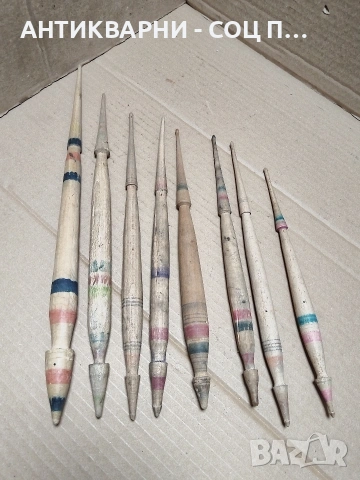 Комплект Соц Стари Вретена За Прежда. НОМЕР 1229., снимка 9 - Антикварни и старинни предмети - 54010276