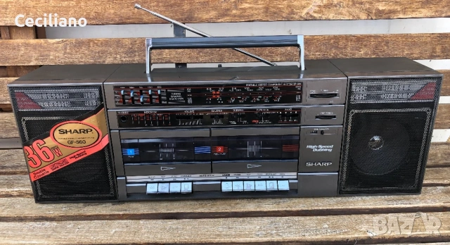 Радиокасетофон SHARP GF 560Z(D)-Japan, снимка 2 - Радиокасетофони, транзистори - 53873604
