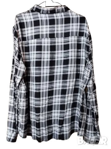 Мъжка карирана риза H&M, 100% вискоза, XL, снимка 2 - Ризи - 45782063