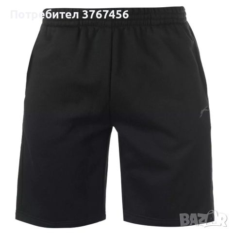 Мъжки шорти за фитнес Slazenger Puma, черни, снимка 1 - Спортна екипировка - 45318741