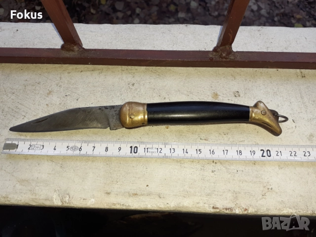 Стар джобен нож дамско краче Петко Денев Габрово, снимка 6 - Антикварни и старинни предмети - 52617265