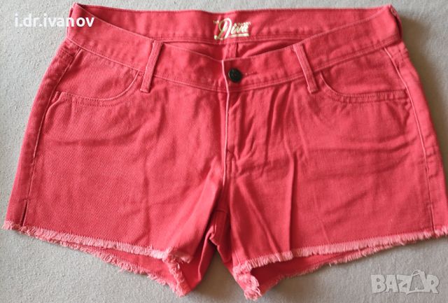 Червени дънкови къси панталонки Оld navy, снимка 4 - Къси панталони и бермуди - 45253028