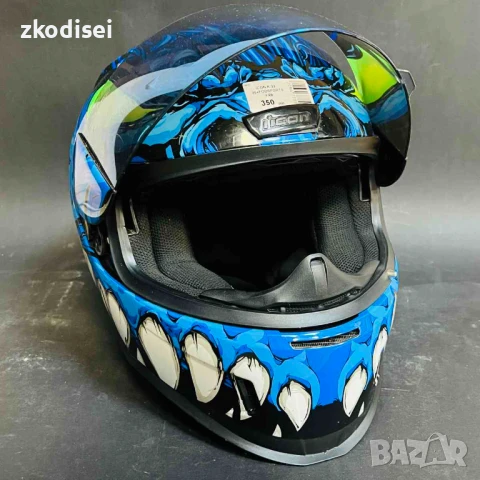 Каска с интерком ICON R-22-05 + FODSPORTS FX8, снимка 3 - Аксесоари и консумативи - 50687324