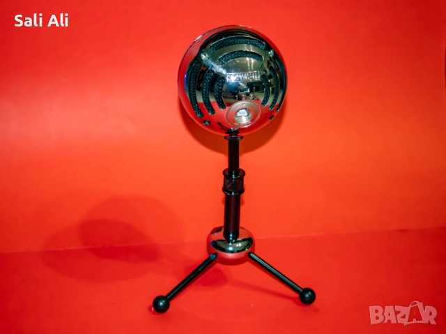 Logitech Blue Snowball Хром USB кондензаторен микрофон запис стрийминг, снимка 8 - Микрофони - 51802403