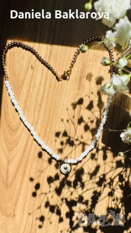 Колиета и гривни от естествени камъни, кристали, перли и стомана, снимка 6 - Колиета, медальони, синджири - 52033967