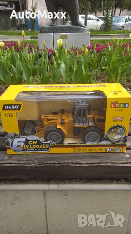 1:18 Die Cast RC 6-канално дистанционно управление Челен товарач , снимка 8 - Електрически играчки - 54075458