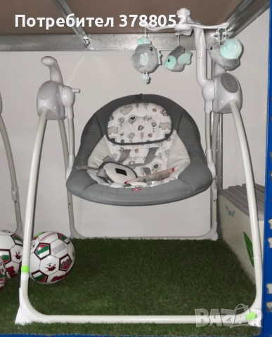 Електрическа люлка за бебе Zizito Hana, снимка 2 - Детски люлки - 52221236