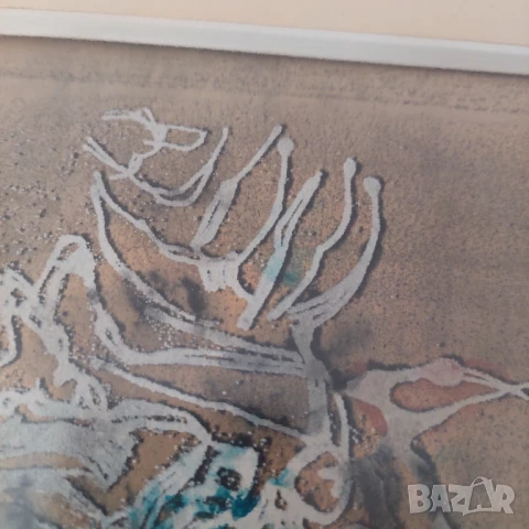 Картина Давид Перец 71х57см с рамка, снимка 4 - Картини - 50936828