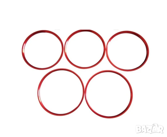 5 броя рингове за въздуховоди – червени или златни – за Mercedes A/B/GLA/CLA Class , снимка 6 - Аксесоари и консумативи - 50792686