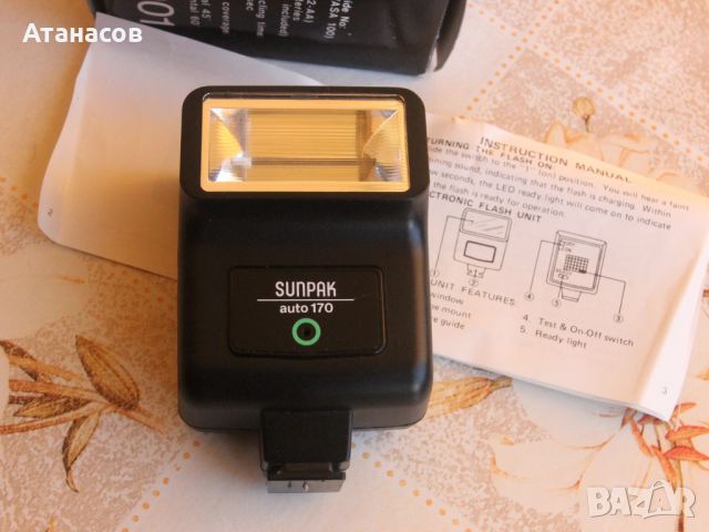 Sunpak Auto 170 светкавица, снимка 4 - Светкавици, студийно осветление - 45231716
