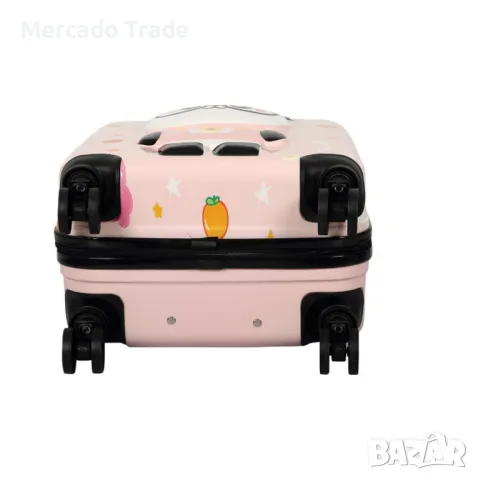 Детски куфар Mercado Trade, 3D, ABS, Панда, Розов, снимка 4 - Куфари - 47256132