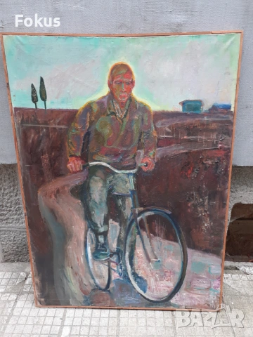 Огромна стара майсторска руска картина масло на платно, снимка 3 - Антикварни и старинни предмети - 53266846