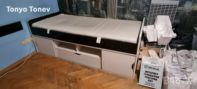 Легло 190х90 с поматрачна рамка и матрак