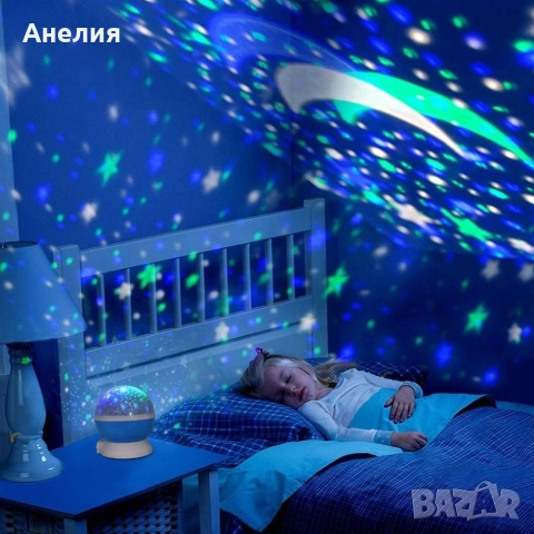 Нощна лампа детски планетариум. Цветове - Розов, Лилав , снимка 5 - Други стоки за дома - 52563798