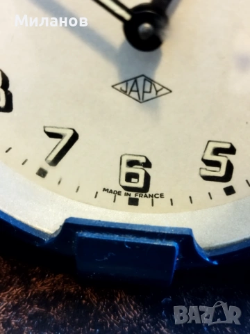 Стар френски будилник, настолен часовник, снимка 4 - Антикварни и старинни предмети - 53712585