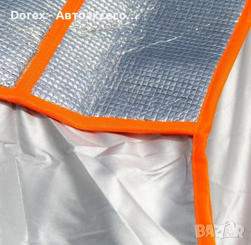 Водоустойчиво покривало против градушка с алуминиево покритие за автомобил – различни размери, снимка 4 - Аксесоари и консумативи - 53606599