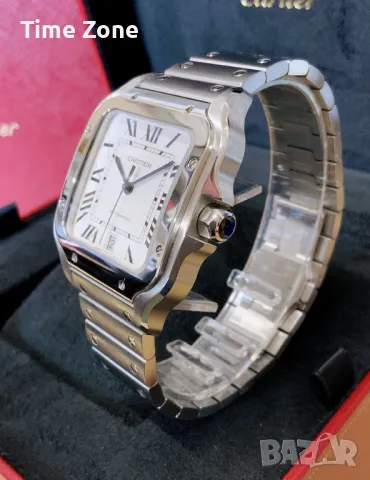 Cartier Santos De Cartier 40mm (35mm) Steel White Dial Automatic Мъжки / Унисекс  Различни Варианти, снимка 3 - Мъжки - 47990398