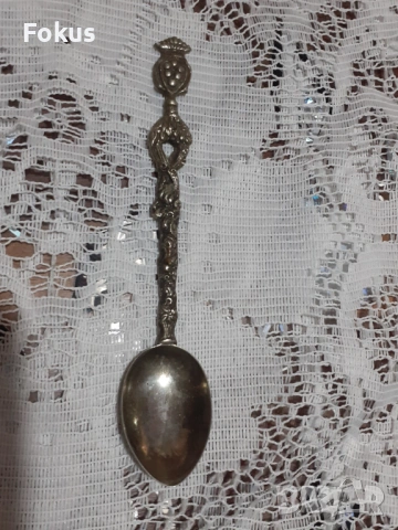 Стара антикварна малка колекционерска лъжичка Италия - N3