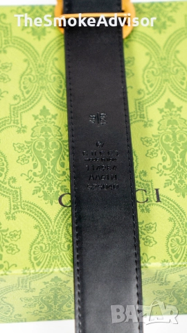 Колан Gucci Snake Double G – черен, 100% естествена кожа, снимка 8 - Колани - 52186896