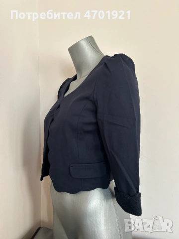 Тъмносиньо късо сако, снимка 4 - Сака - 53136934