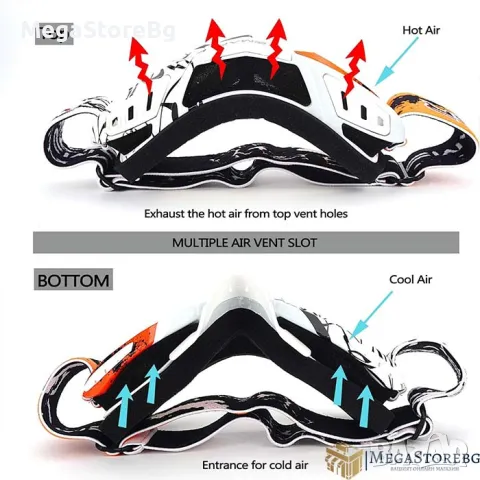 Мото очила Vemar VM-1016-C - оранжево, снимка 7 - Аксесоари и консумативи - 50169088