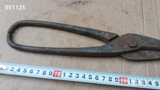 стара масивна ножица за рязане на ламарина , снимка 7 - Антикварни и старинни предмети - 50596502