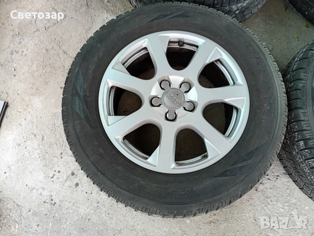 Оригинални джанти Ауди 17 цола 5/112 ЕТ 39 J8/  66.5, снимка 7 - Гуми и джанти - 52375112